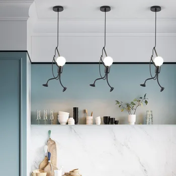 1pc Pendent Lamp Little Man Shaped Chandelier Creative Ceiling Lamp Vintage Ceiling Lamp for Café
1pc Pendent Lamp Little Man Shaped Chandelier Creative Ceiling Lamp Vintage Ceiling Lamp for Café