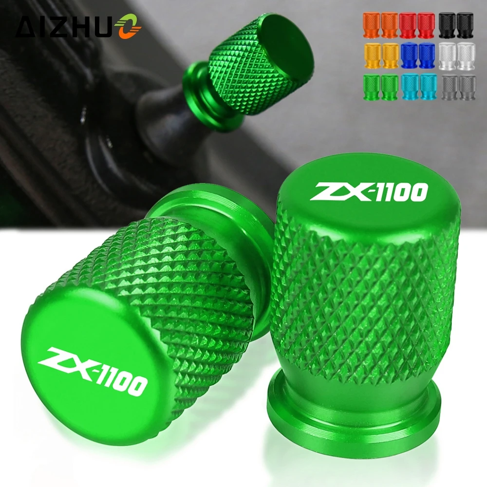 

ZX-11 Motorcycle CNC Vehicle Wheel Tire Valve Air Port Stem Cap Cover Plug FOR KAWASAKI ZX1100 ZX11 ZX 1100 1990-2001 2000 1999