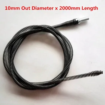 Kitchen Sewer Dredging Device Compression Spring Toilet Pipe Cleaning Tool Extension Spring With Connector,10mm* 2000mm Length
Kitchen Sewer Dredging Device Compression Spring Toilet Pipe Cleaning Tool Extension Spring With Connector,10mm* 2000mm Length