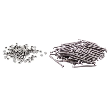 60Pcs M2.5 x 35mm 304 Stainless Steel Phillips Round Head Screws Bolt & 100Pcs M2.5 Thread Hex Nuts 304 Stainless Steel Fastener
60Pcs M2.5 x 35mm 304 Stainless Steel Phillips Round Head Screws Bolt & 100Pcs M2.5 Thread Hex Nuts 304 Stainless Steel Fastener