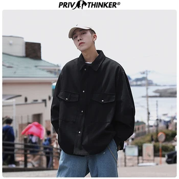 Privathinker 2020 Men Black Autumn New Solid Jackets Mens Big Pockets Korean Loose Jackets Male Safari Style Fashion Clothes 5XL
Privathinker 2020 Men Black Autumn New Solid Jackets Mens Big Pockets Korean Loose Jackets Male Safari Style Fashion Clothes 5XL