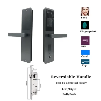 Face Recognition Door Lock Fingerprint Door Lock Security Digital Touch Screen Keyless Face Smart Door Lock
Face Recognition Door Lock Fingerprint Door Lock Security Digital Touch Screen Keyless Face Smart Door Lock