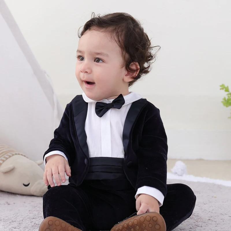 High Quality Baby boy gentleman romper for wedding 1st birthday child boy formal dress 0-24 month England style rompers 2020 new
High Quality Baby boy gentleman romper for wedding 1st birthday child boy formal dress 0-24 month England style rompers 2020 new