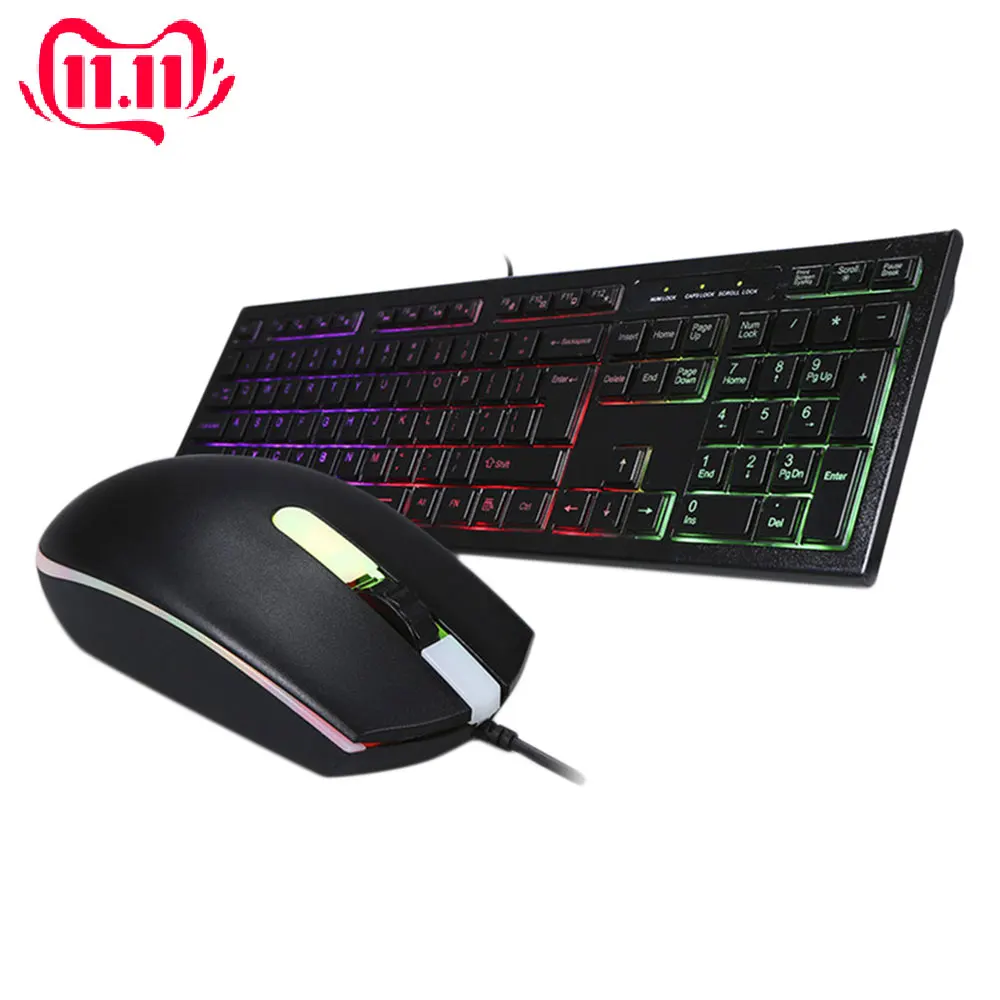 USB Wired PC Rainbow Gamer Keyboard Anti-skid Waterproof Gaming Keyboard Mouse Set Colorful LED Backlit Gaming Keyboard 2019 New
USB Wired PC Rainbow Gamer Keyboard Anti-skid Waterproof Gaming Keyboard Mouse Set Colorful LED Backlit Gaming Keyboard 2019 New