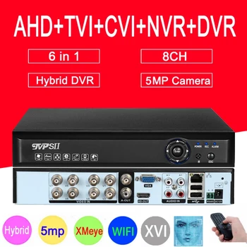 5MP AHD Camera Blue-Ray Panel Audio XMeye H.265+ Hi3521D 5MP 8CH 8 Channel Hybrid Coaxial WIFI 6 in 1 TVI CVI NVR AHD DVR
5MP AHD Camera Blue-Ray Panel Audio XMeye H.265+ Hi3521D 5MP 8CH 8 Channel Hybrid Coaxial WIFI 6 in 1 TVI CVI NVR AHD DVR