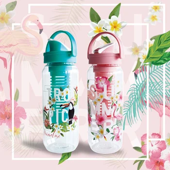 750ml/950ml Portable Fruit Infusing Infuser Flamingo Water Bottle Sports Lemon Juice plastic Bottle Flip Lid Outdoor Kettle
750ml/950ml Portable Fruit Infusing Infuser Flamingo Water Bottle Sports Lemon Juice plastic Bottle Flip Lid Outdoor Kettle