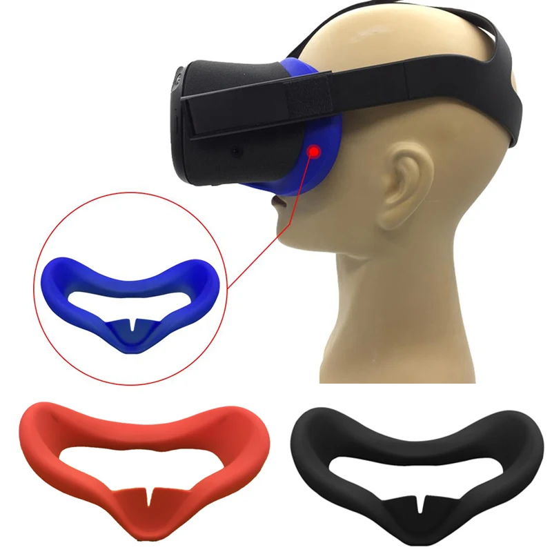 Soft Silicone Anti-sweat Eye Mask Pad Cover for Oculus Quest VR Glasses Anti-leakage Light Blocking Face Eye VR Pad Accessories
Soft Silicone Anti-sweat Eye Mask Pad Cover for Oculus Quest VR Glasses Anti-leakage Light Blocking Face Eye VR Pad Accessories