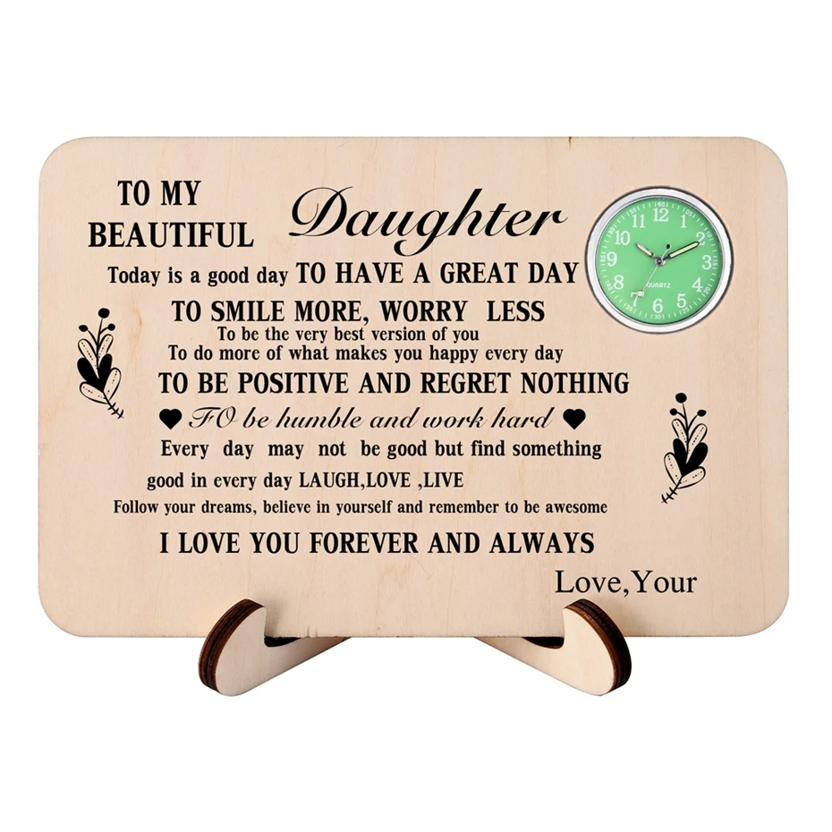 Design Your Own Text Customized Pattern Table Quartz Clock Rectangle Handmade Wooden Ornaments Souvenir Gifts for Men Women Kids
Design Your Own Text Customized Pattern Table Quartz Clock Rectangle Handmade Wooden Ornaments Souvenir Gifts for Men Women Kids