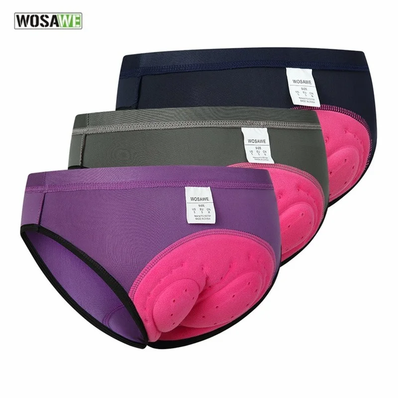 WOSAWE Women Cycling Underwear Triangle Thickened 3D Gel Cushion Pad Road Mountain Bike Underwear Briefs Bicycle Shorts Tights
WOSAWE Women Cycling Underwear Triangle Thickened 3D Gel Cushion Pad Road Mountain Bike Underwear Briefs Bicycle Shorts Tights