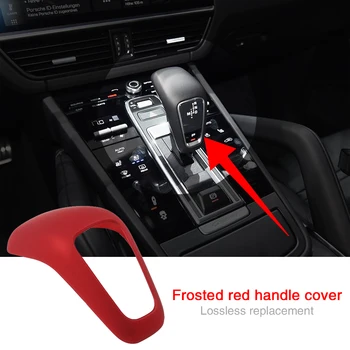 Car gear shift knob cover trim for Porsche Cayenne 9YA 2018-2019 red casing shell trim sticker red car styling shift lever stick
Car gear shift knob cover trim for Porsche Cayenne 9YA 2018-2019 red casing shell trim sticker red car styling shift lever stick