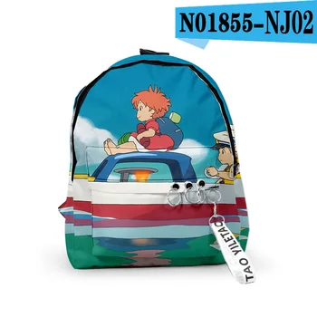 Ponyo on the Cliff Backpack School Bags Mochila Travel Bags Ribbon Ring Circle Backpack Small bags For Boys Girls
Ponyo on the Cliff Backpack School Bags Mochila Travel Bags Ribbon Ring Circle Backpack Small bags For Boys Girls