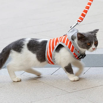 New Dog Leads Chest Straps Hooded Vest Stripe Dog Harness Leash Pet Puppy Cat Vest Jacket Walking Leading Harness Vest Leash
New Dog Leads Chest Straps Hooded Vest Stripe Dog Harness Leash Pet Puppy Cat Vest Jacket Walking Leading Harness Vest Leash