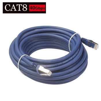Cat8 Ethernet Cable Gold-plated RJ45 to 8P8C 25/40 Gbps Network Cable Lan for Router Laptop 1m/2m/5m/8m/10m/15m/20m/30m
Cat8 Ethernet Cable Gold-plated RJ45 to 8P8C 25/40 Gbps Network Cable Lan for Router Laptop 1m/2m/5m/8m/10m/15m/20m/30m
