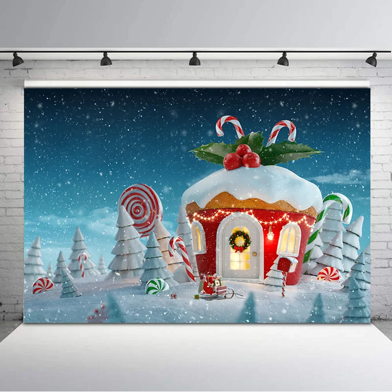 NeoBack Christmas Candy House Backdrop Winter Snowflake Fairy Tale Photo Background Snow Children Kids Photography Backdrops
NeoBack Christmas Candy House Backdrop Winter Snowflake Fairy Tale Photo Background Snow Children Kids Photography Backdrops
