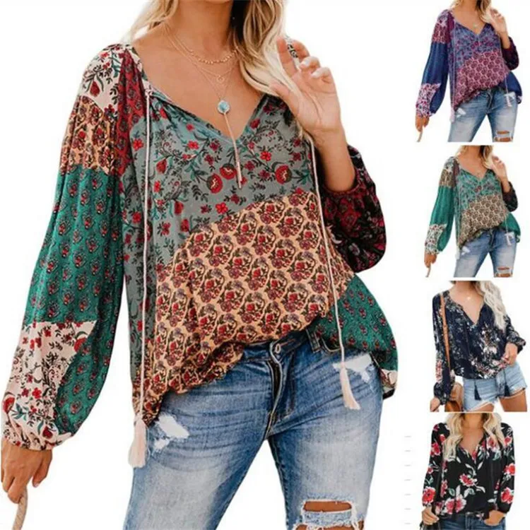 Lugentolo Womens Tops and Blouses V-neck Long Sleeve Pullover Loose Drawstring 6 Colors Size(S-XXL)
Lugentolo Womens Tops and Blouses V-neck Long Sleeve Pullover Loose Drawstring 6 Colors Size(S-XXL)