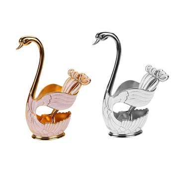 Dinnerware Set,Zinc Alloy Fruit Cake Fork Coffee Tea Spoon Swan Holder Cutlery Set 1XSwan Holder+ 6XSpoons
Dinnerware Set,Zinc Alloy Fruit Cake Fork Coffee Tea Spoon Swan Holder Cutlery Set 1XSwan Holder+ 6XSpoons