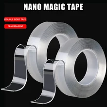 Ruban adhésif 3m Double face lavable réutilisation Nano ruban magique Transparent étanche ruban Nano sans trace(China)