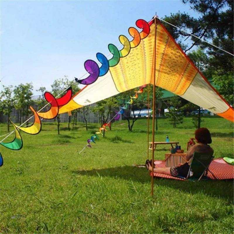 1PC 22*140cm Outdoor Camping Picnic Foldable Rainbow Spiral Windmill Tent Colorful Beautiful Wind Spinner Garden Home Decoration
1PC 22*140cm Outdoor Camping Picnic Foldable Rainbow Spiral Windmill Tent Colorful Beautiful Wind Spinner Garden Home Decoration