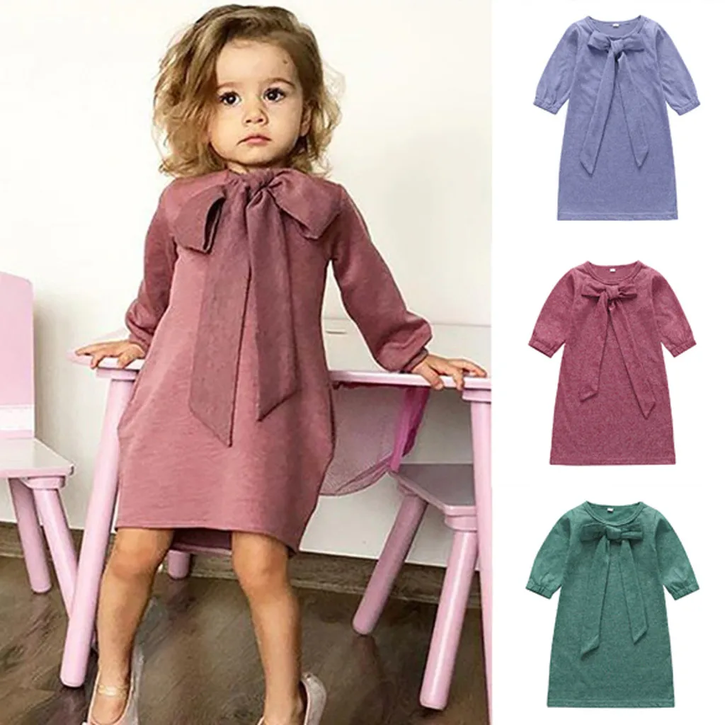 LOOZYKIT Baby Girl Dress Vestidos Kids Dresses for Girls Infantil Christmas Party Dress Casual Solid Long Sleeve Sweet Bow Knot
LOOZYKIT Baby Girl Dress Vestidos Kids Dresses for Girls Infantil Christmas Party Dress Casual Solid Long Sleeve Sweet Bow Knot