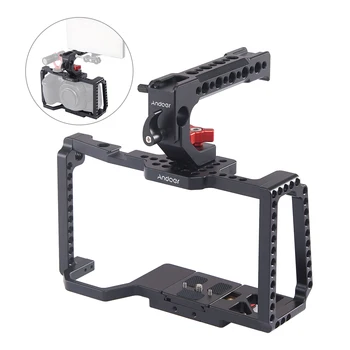 Andoer Camera Cage Video Stabilizer Quick Release Plate 1/4 Inch 3/8 Inch Threaded Holes Cold Shoe Mount for Camera 4K/6K BMPCC
Andoer Camera Cage Video Stabilizer Quick Release Plate 1/4 Inch 3/8 Inch Threaded Holes Cold Shoe Mount for Camera 4K/6K BMPCC