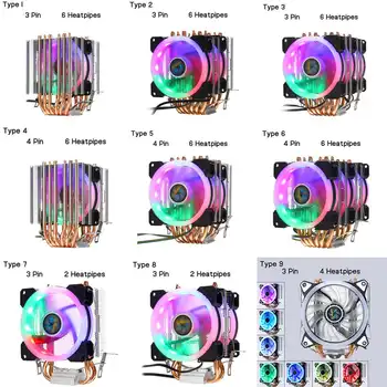 CPU Cooler Fan Heatsink 2/4/6 Copper Heatpipe 3/4Pin RGB Fan Cooler For Intel 775/1150/1151/1155/1156/1366 and AMD All Platforms
CPU Cooler Fan Heatsink 2/4/6 Copper Heatpipe 3/4Pin RGB Fan Cooler For Intel 775/1150/1151/1155/1156/1366 and AMD All Platforms