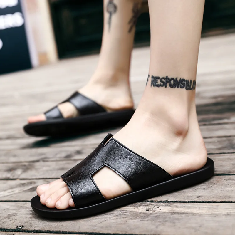Slipper Men's Summer Fashion Outer Wear Versatile Cool Men Slippers 2019 New Style Outdoor Trend Korean-style Sandals Fashion
Slipper Men's Summer Fashion Outer Wear Versatile Cool Men Slippers 2019 New Style Outdoor Trend Korean-style Sandals Fashion