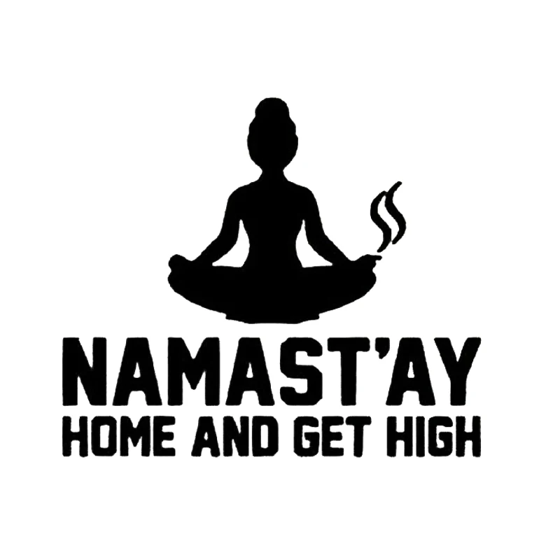 16*13,7 см Namast'ay High Namaste виниловая наклейка веселый автомобиль окно бампер Новинка дрейф JDM автомобильные наклейки s и забавные наклейки
16*13,7 см Namast'ay High Namaste виниловая наклейка веселый автомобиль окно бампер Новинка дрейф JDM автомобильные наклейки s и забавные наклейки