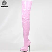 JIALUOWEI 7" Stiletto Shiny Pink Platform Thigh High Boots Goth Fetish 5-15
JIALUOWEI 7" Stiletto Shiny Pink Platform Thigh High Boots Goth Fetish 5-15