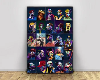 Rapper Collection Pop Art Hiphop Rapper Music Singer Poster Print Wall Art Canvas Painting Home Decor Canvas Print (No frame)
Rapper Collection Pop Art Hiphop Rapper Music Singer Poster Print Wall Art Canvas Painting Home Decor Canvas Print (No frame)