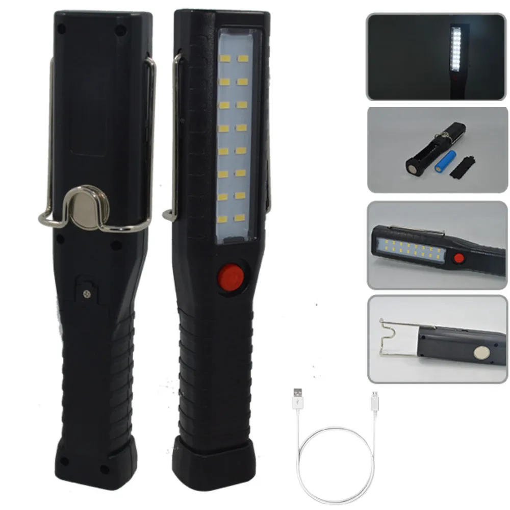 16LED Camping Emergency Flashlight Torch 18650 Work Light USB Rechargeable Inspection Lamp Dual Magnet Warning Flashing Light
16LED Camping Emergency Flashlight Torch 18650 Work Light USB Rechargeable Inspection Lamp Dual Magnet Warning Flashing Light