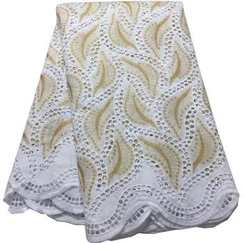 (5yards/pc) elegant African cotton lace fabric white and gold Swiss voile lace fabric with simple embroidery for dress CS282
(5yards/pc) elegant African cotton lace fabric white and gold Swiss voile lace fabric with simple embroidery for dress CS282