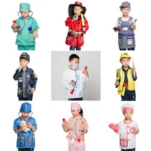 

Umorden Kids Child Doctor Nurse Firefighter Astronaut Costume Occupation Game Role Play Kit Set for Boys Girls Party Fancy Dress