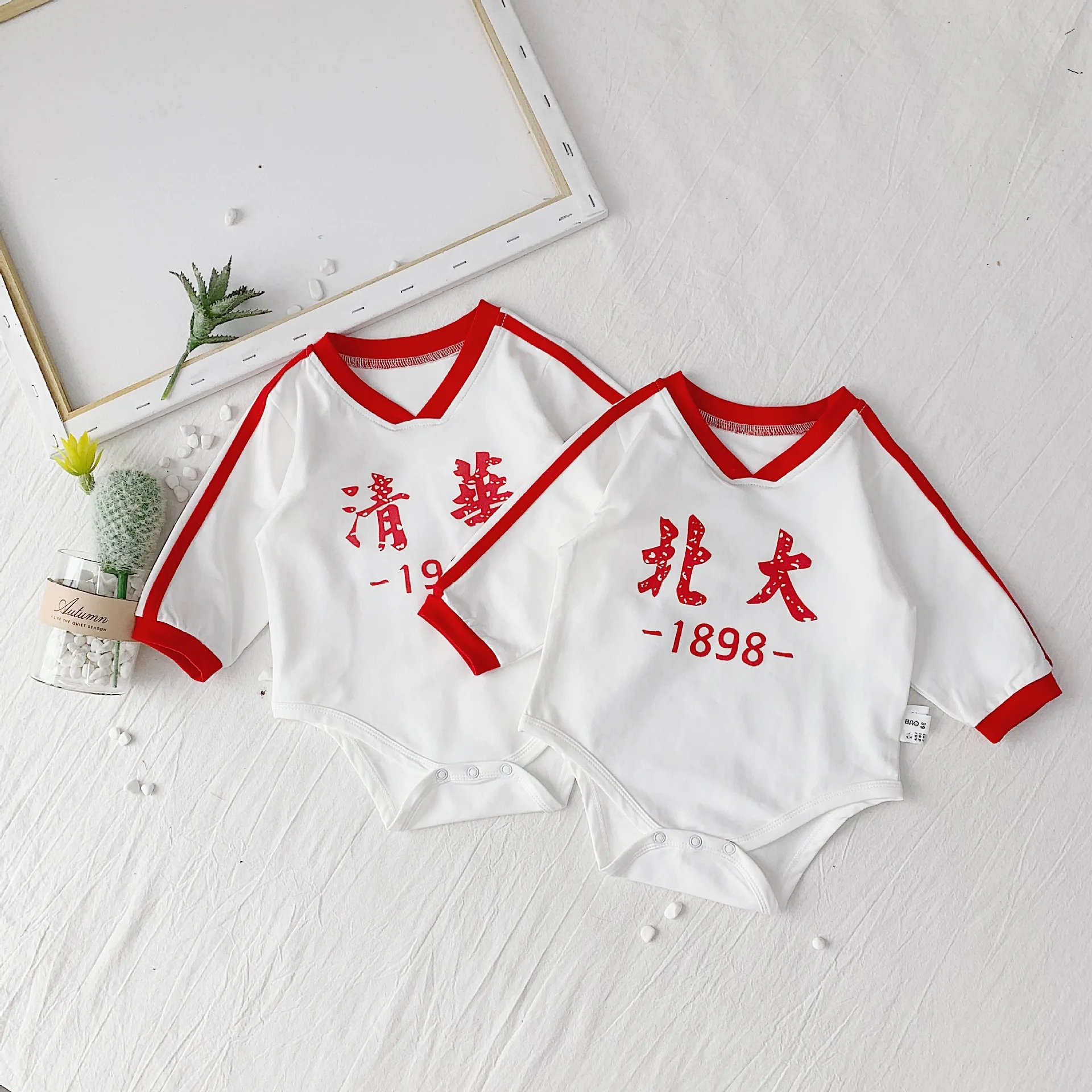 Childrenswear 2019 Autumn New Style Baby Triangle Romper Peking University Tsinghua Baby Onesie N441
Childrenswear 2019 Autumn New Style Baby Triangle Romper Peking University Tsinghua Baby Onesie N441