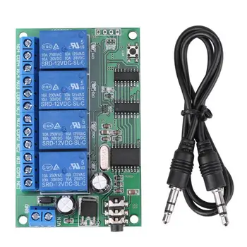 4 Channel Decoder Relay, AD22B04 12V 4 Channel DTMF Tone Signal Decoder Relay Phone Remote Control PLC bistable
4 Channel Decoder Relay, AD22B04 12V 4 Channel DTMF Tone Signal Decoder Relay Phone Remote Control PLC bistable