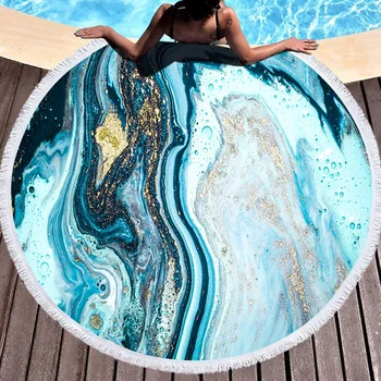 150CM Marble Pattern Summer Round Beach Towel Sports Bath Shower Towels With Tassel Bath Towel Travel Blanket Swimming Cover
150CM Marble Pattern Summer Round Beach Towel Sports Bath Shower Towels With Tassel Bath Towel Travel Blanket Swimming Cover