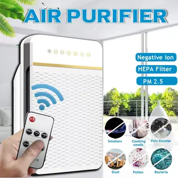 Intelligent Air Purifier PM2.5 sterilizer Negative ion Remote Control Carbon Filter Air Remove Dust For Office Home
Intelligent Air Purifier PM2.5 sterilizer Negative ion Remote Control Carbon Filter Air Remove Dust For Office Home