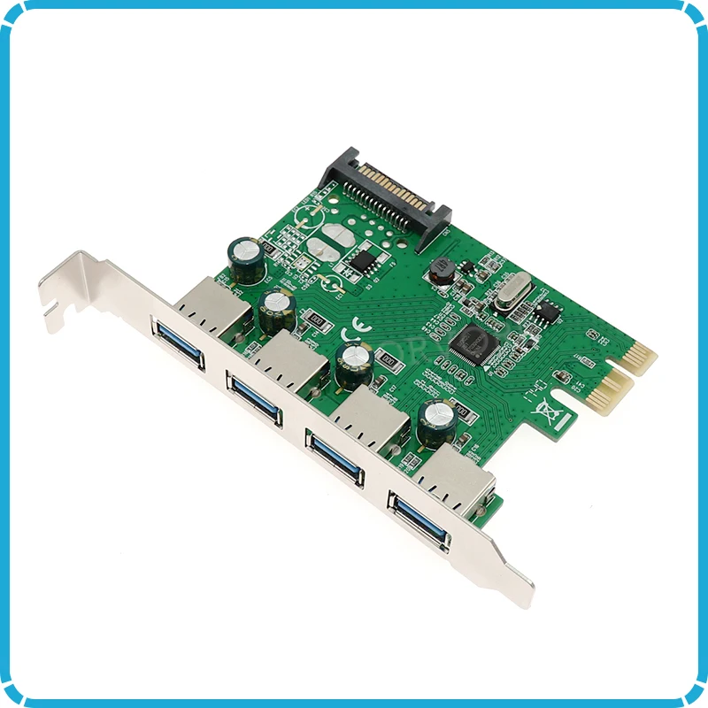 

4 Port PCI-E To USB3.0 Hot Swap Plug and Play Converter Extender Card PCI-E 2.0 standard NEC Chipset PCIE Expansion Card