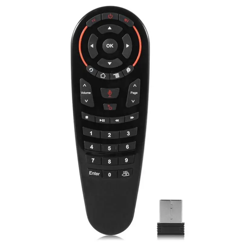 New Air Mouse Remote Control G30S Wireless USB 2.4G Smart Voice Remote 33 Keys IR TV Box Audio System Controller
New Air Mouse Remote Control G30S Wireless USB 2.4G Smart Voice Remote 33 Keys IR TV Box Audio System Controller