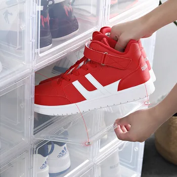 Transparent Drawer Plastic Shoe Box Flip-Open Cover Dustproof Stackable Storage Box for Home Storage Tool
Transparent Drawer Plastic Shoe Box Flip-Open Cover Dustproof Stackable Storage Box for Home Storage Tool