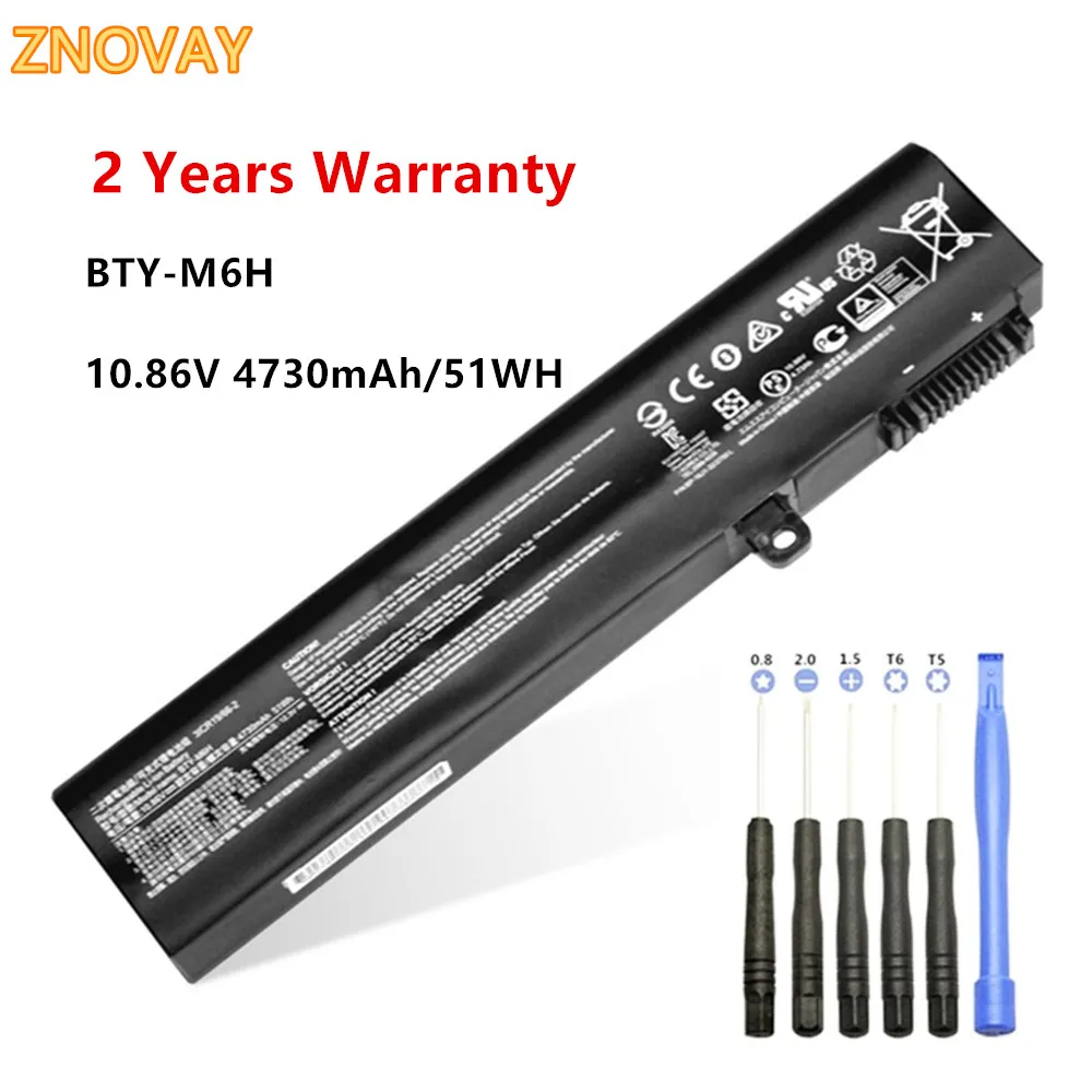 10.86V 51WH BTY-M6H Laptop Battery Fit for MSI GE70 GL62M GL72 GE72VR MS-16J3 MS-16J4 MS-16J6 MS-1792 MS-1795 MS-16J5L Notebook
10.86V 51WH BTY-M6H Laptop Battery Fit for MSI GE70 GL62M GL72 GE72VR MS-16J3 MS-16J4 MS-16J6 MS-1792 MS-1795 MS-16J5L Notebook