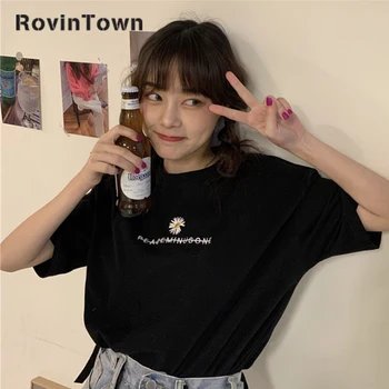 2020 New Summer Women T-shirt Casual Floral Embroidery O Neck Loose Solid Color Cotton Korean Tee Shirt Femme Free Shipping
2020 New Summer Women T-shirt Casual Floral Embroidery O Neck Loose Solid Color Cotton Korean Tee Shirt Femme Free Shipping