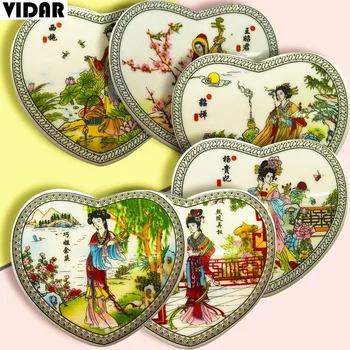 VIDAR Chinese Style Ceramic Half-sided Heart-shaped Creative Three-dimensional Small Refrigerator Magnet Home Decoration Gifts
VIDAR Chinese Style Ceramic Half-sided Heart-shaped Creative Three-dimensional Small Refrigerator Magnet Home Decoration Gifts