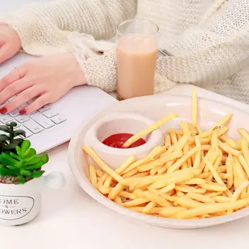 Round Double Layer Dumplings Drain Tray with Dipping Saucer Snack Plate Fruit French Fries Holder Dish Pan 
Round Double Layer Dumplings Drain Tray with Dipping Saucer Snack Plate Fruit French Fries Holder Dish Pan