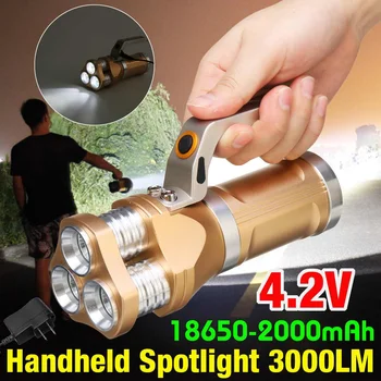 2000mAh 20W Handheld Portable USB Rechargeable Flashlight Torch Searchlight Multi-function Long Shots Lamp 
2000mAh 20W Handheld Portable USB Rechargeable Flashlight Torch Searchlight Multi-function Long Shots Lamp