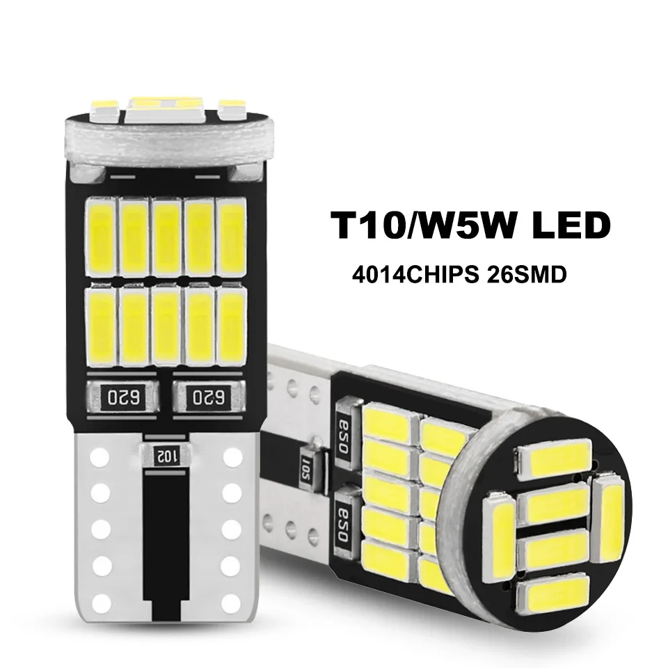 wholesaale 100pcs CANBUS T10 26SMD 4014Chips T10 Led 194 501 White Signal Lamp Dome Reading Clearance Lights Car Interior Lights
wholesaale 100pcs CANBUS T10 26SMD 4014Chips T10 Led 194 501 White Signal Lamp Dome Reading Clearance Lights Car Interior Lights