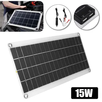 5V 15W Dual USB Solar Panel Charger Environmental Power DIY Polycrystalline Solar Cell Battery For Climbing Traveling
5V 15W Dual USB Solar Panel Charger Environmental Power DIY Polycrystalline Solar Cell Battery For Climbing Traveling
