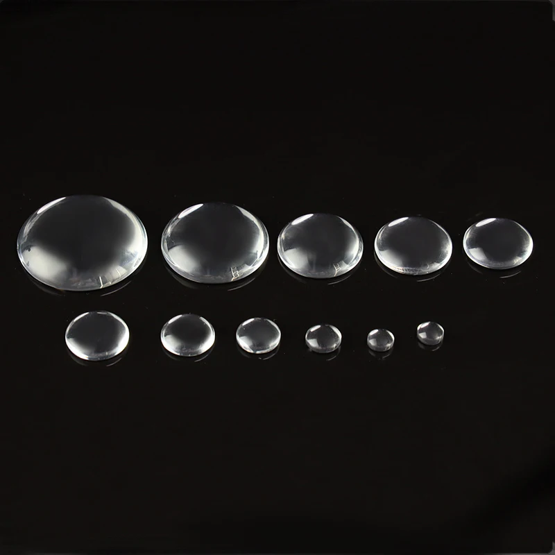 Фото 1pack Transparent Clear Crystal Cabochon Cameo Round Flat Back Glass 6-30mm DIY Jewelry Making Accessories | Украшения и