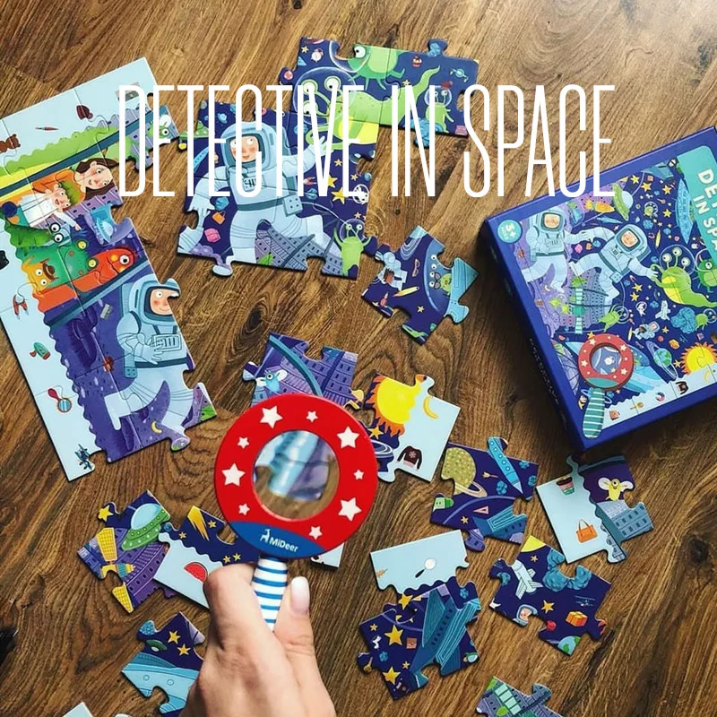 Children Explore Space Jigsaw Puzzle Alien And Matching Jigsaw Puzzle Educational Toys with Magnifying Glass 3-5-4-Year-Old
Children Explore Space Jigsaw Puzzle Alien And Matching Jigsaw Puzzle Educational Toys with Magnifying Glass 3-5-4-Year-Old