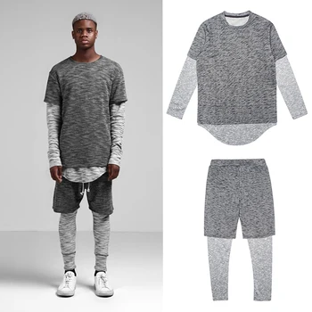 European Style Spliced Casual Tracksuit Set Men 2019 Autumn Workout Fit Joggers Homme Sportswear Pullover + Pants Streetwear 
European Style Spliced Casual Tracksuit Set Men 2019 Autumn Workout Fit Joggers Homme Sportswear Pullover + Pants Streetwear