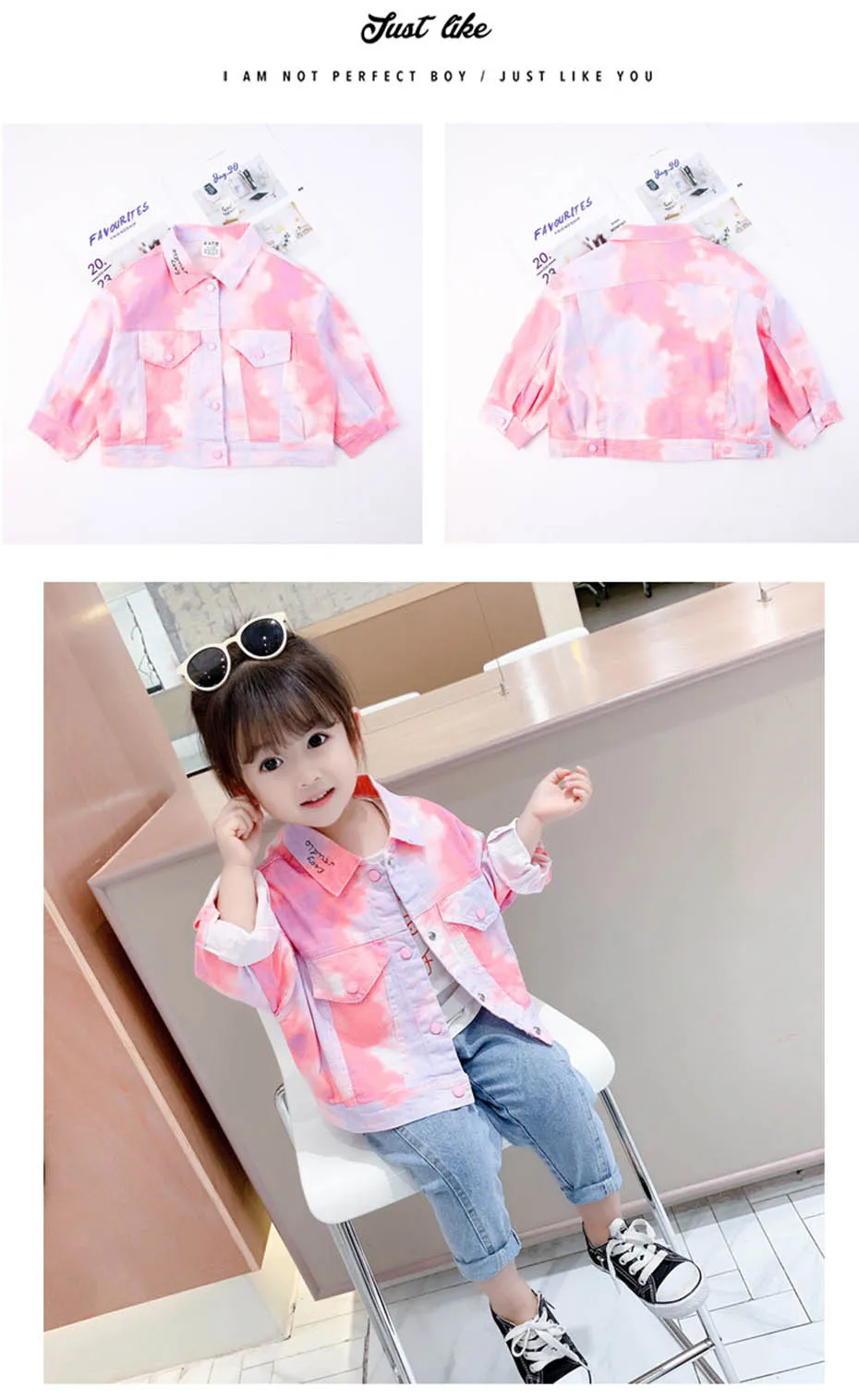 Girls Coat Floral Pattern Coat For Girls Letter Children's Coats Casual Style Clothes Girl 6 8 10 12 14 Girls Coat Floral Pattern Coat For Girls Letter Children's Coats Casual Style Clothes Girl 6 8 10 12 14